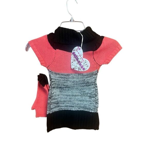 Dollhouse Toddler Sweater Dress With gloves Sz 2T NWT - Picture 2 of 4